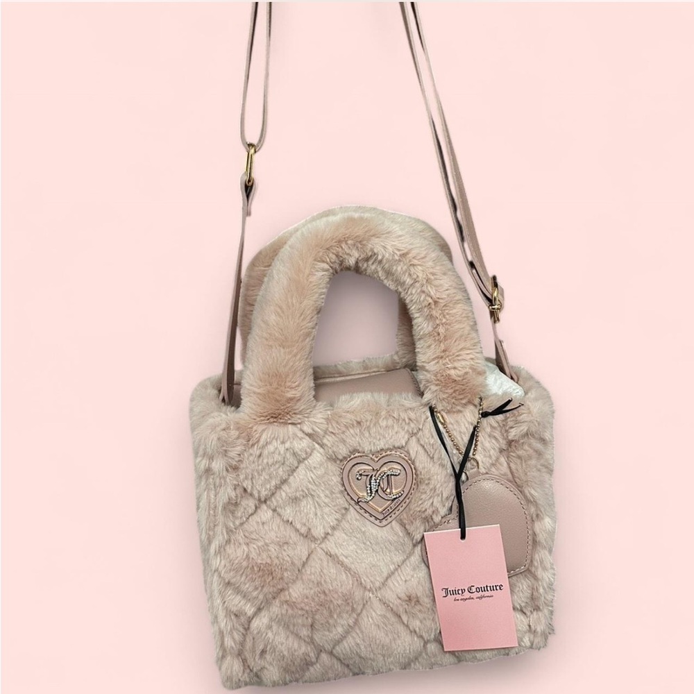 Juicy Couture faux fur mini bag tote